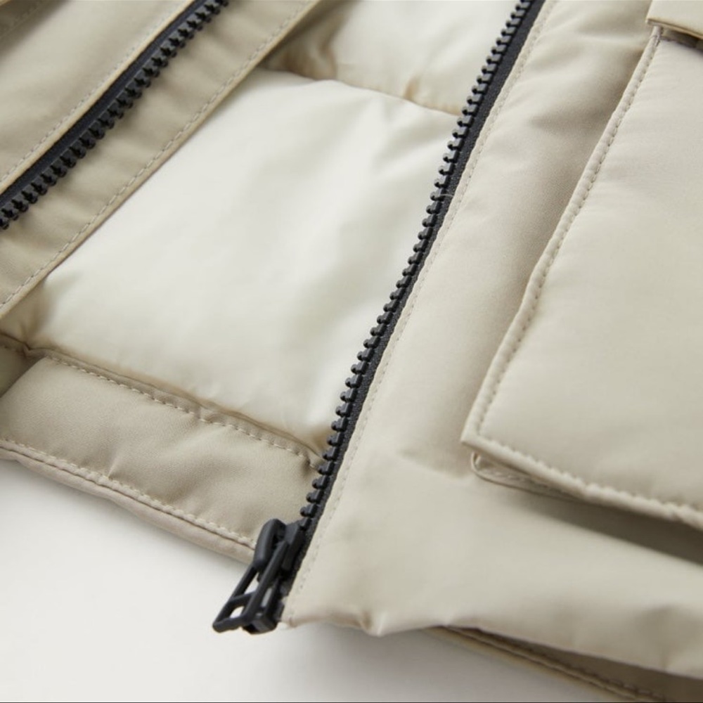 Zara Kids Lightweight Water Repellent Quilted Parka 5-6y NWT - Picture 3 of 6